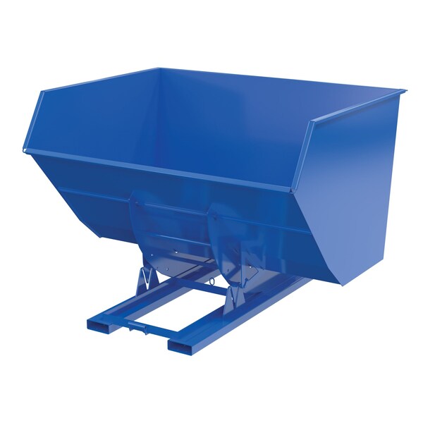 Vestil No Bump HD Hopper 5CbYd Blue D-500-HD-NB - main